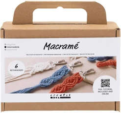 Creativ Company Mini DIY Kit Makramé nyckelringar