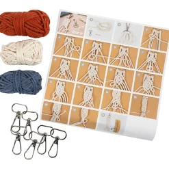 Creativ Company Mini DIY Kit Makramé nyckelringar