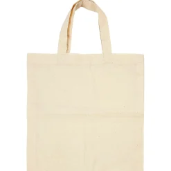 Creativ Company tygpåse i bomull, naturvit, 5-pack