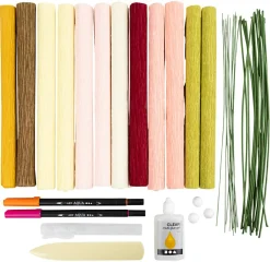 Creativ Company DIY Kit för kräppapper, blombukett