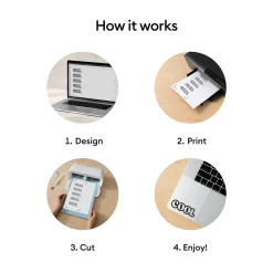 Cricut Printable Vinyl A4, självhäftande, 12 ark