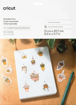 Cricut Printable Vinyl A4, självhäftande, 12 ark