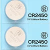 CR2450 knappcellsbatteri litium 3V, 5-pack