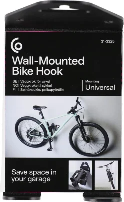 Cykelhållare vägg för pedal, svart