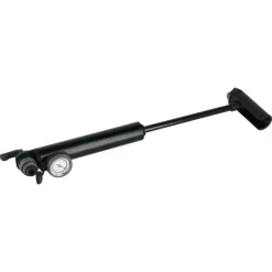 Cykelpump mini aluminium med manometer 5,5 bar
