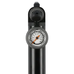 Cykelpump mini aluminium med manometer 5,5 bar