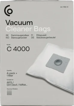 Dammsugarpåsar C4000, 4-pack