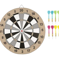 Darttavla 42 cm med 8 pilar
