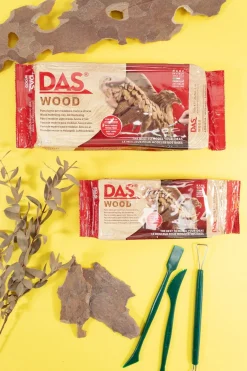 DAS Wood lufttorkande lera, 700 gram
