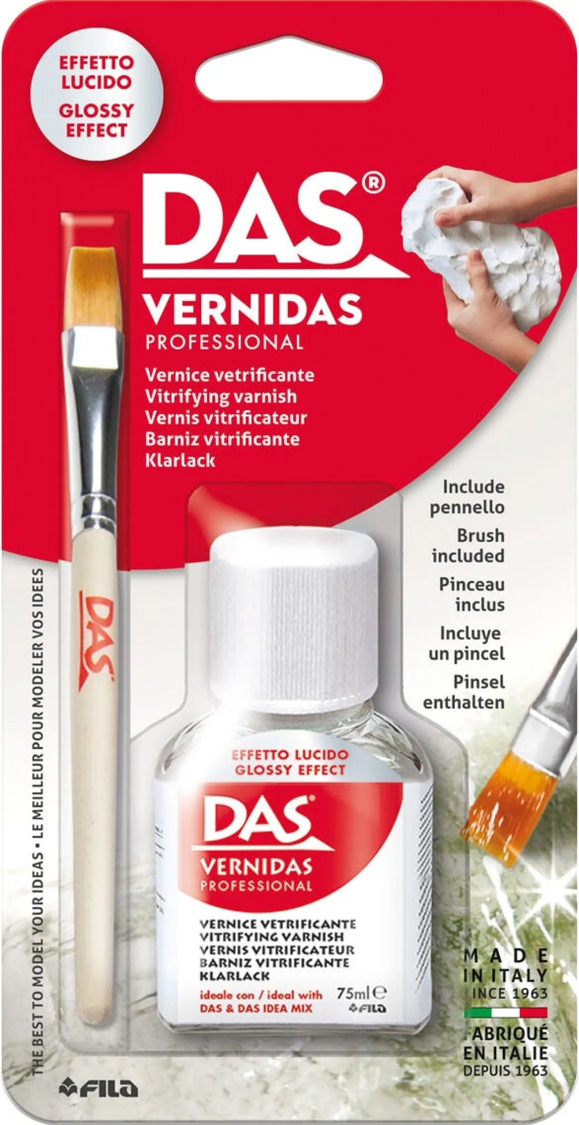 DAS Vernidas Professional klarlack 75 ml, m pensel