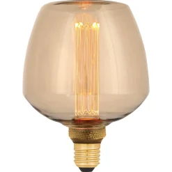 Dekorativ globlampa LED E27 filament Amber, 123 mm