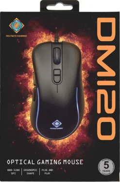 Deltaco DM120 optisk gamingmus med RGB
