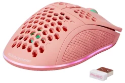 Deltaco Gaming trådlös gamingmus GAM-120-P, rosa