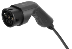 Deltaco laddkabel elbil, typ 2 till typ 2, 1 fas, 7 meter