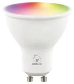 Deltaco Smart Home GU10 LED RGB 4,7 W dimbar, 3-pack