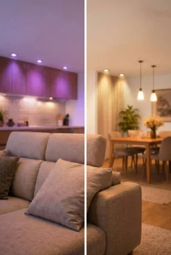 Deltaco Smart Home GU10 LED RGB 4,7 W dimbar, 3-pack