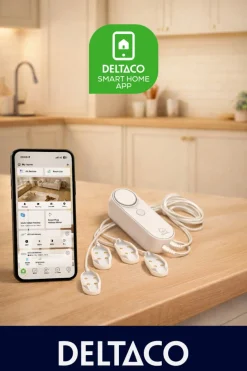 Deltaco Smart Home vattenlarm med app och 4 sensorer
