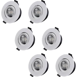 Designlight D-007 downlight LED varmvitt 7 W IP44, vit