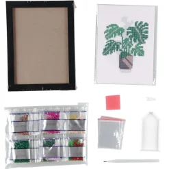 Diamond Painting Set växtmotiv, 6-pack