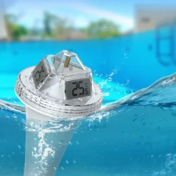 Digital pooltermometer med trådlös inomhusmottagare