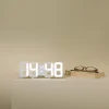 Digital väckarklocka med vitt ljus, USB