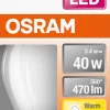 Dimbar klotlampa LED E27 Osram, varmvit