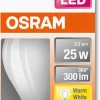 Dimbar klotlampa LED E14 Osram, varmvit