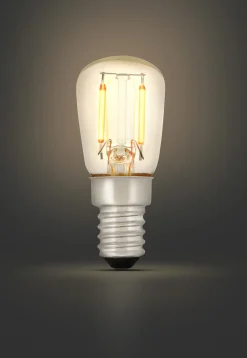 Dimbar päronlampa LED E14 1,5 W 84 lumen