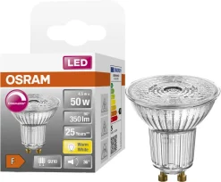 Dimringsbar LED-lampa GU10 Osram