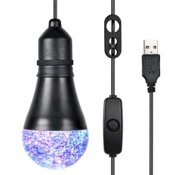 Discolampa tak, roterande, USB