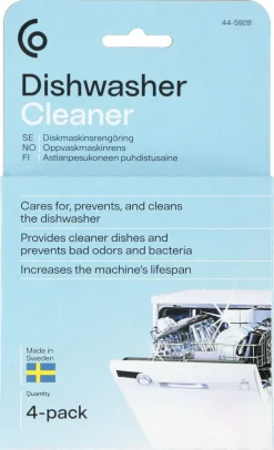 Diskmaskinsrengöring tabletter, 4-pack
