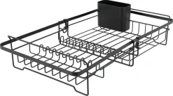 Diskställ metall, utdragbart 32,6-50,9 cm, svart