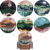 DIY glasunderlägg med Diamond Painting, 6-pack