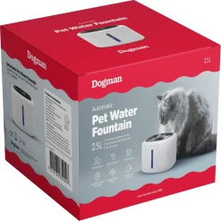 Dogman automatisk vattenfontän för katt, 2,5 liter
