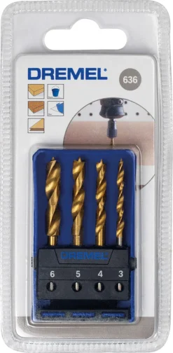 Dremel 636 träborrsats 4-pack