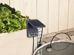 Droppbevattning solcell för växthus, pallkrage, 10 plantor