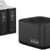 Dual Battery Charger + 2 batterier till GoPro Hero 9/10/11/12