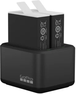 Dual Battery Charger + 2 batterier till GoPro Hero 9/10/11/12
