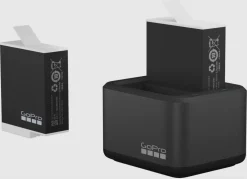 Dual Battery Charger + 2 batterier till GoPro Hero 9/10/11/12