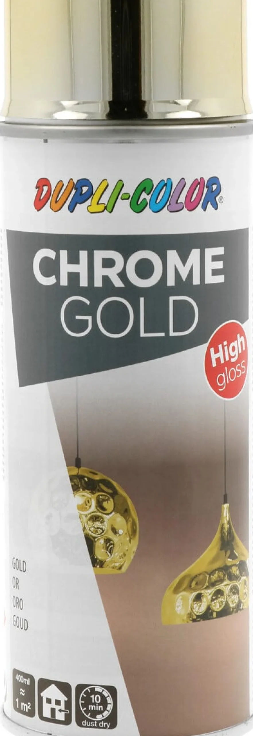 Dupli-Color Chrome Gold sprayfärg kromeffekt guld, 400 ml