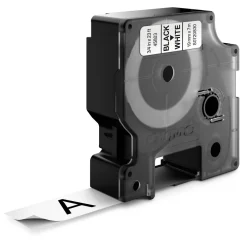 Dymo D1 märkband svart på vitt 19 mm x 7 m