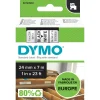 Dymo D1 märkband svart på vitt, 24 mm 7 m