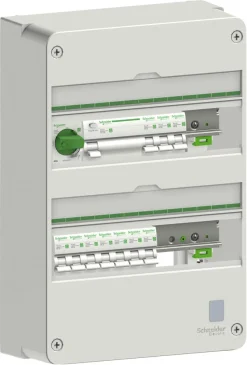 Elcentral med jordfelsbrytare, Schneider Electric Resi9 CX, tvåradig