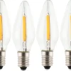 E10 LED-lampor till adventsljusstake, 10-55 V, 4-pack