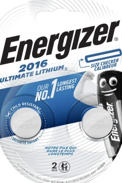 Energizer CR2016 litiumbatteri 3 V, 2-pack
