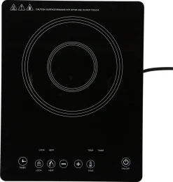 Enkel induktionsplatta, elektrisk kokplatta, 2000 W