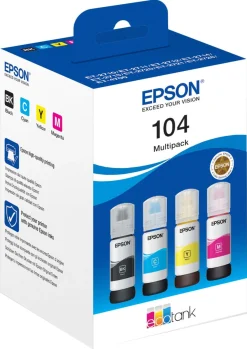 Epson 104 Eco Tank bläckpatroner, 4 färger