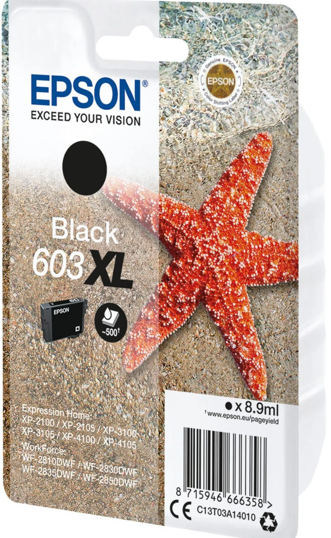 Epson 603 XL bläckpatron svart, 8,9 ml