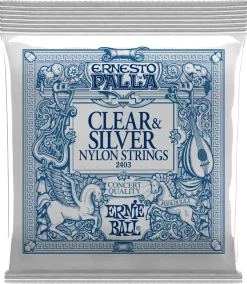 Ernie Ball Clear & Silver nylonsträngset