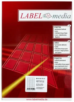 Etiketter 70x37 mm, Labelmedia